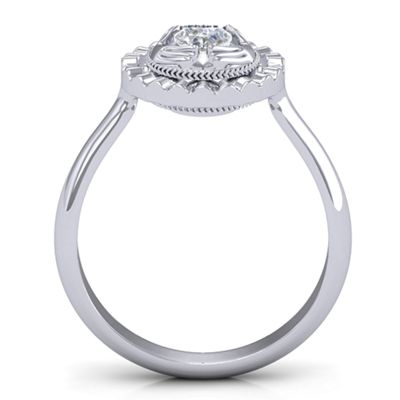 Fancy Halo Flip Ring