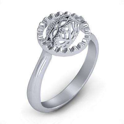 Fancy Halo Flip Ring