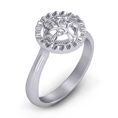 Fancy Halo Flip Ring