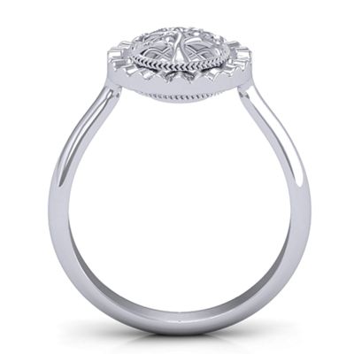 Fancy Halo Flip Ring