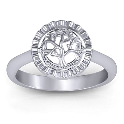 Fancy Halo Flip Ring