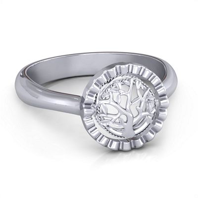 Fancy Halo Flip Ring