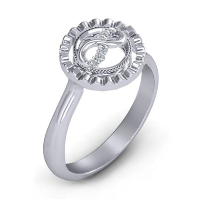 Fancy Halo Flip Ring