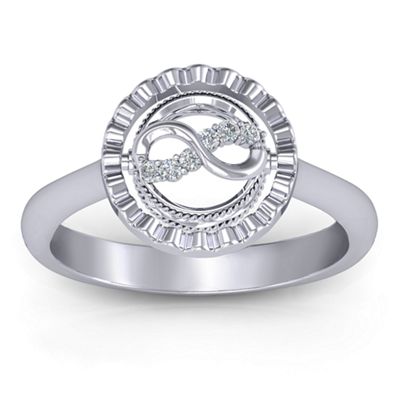 Fancy Halo Flip Ring