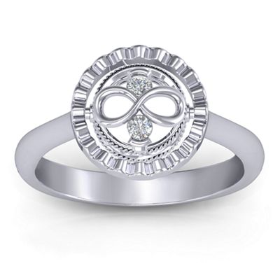 Fancy Halo Flip Ring