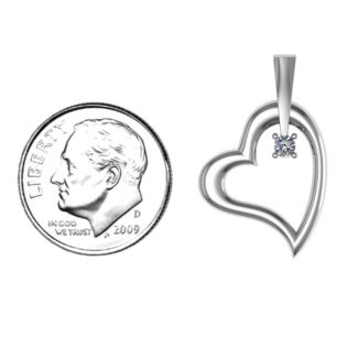 Tilted Heart Pendant