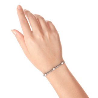 Linked Freshwater Pearl Bracelet