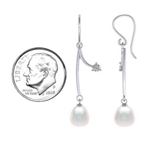 Freshwater Pearl Vine Earrings
