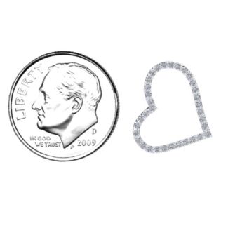 Pavé Heart Pendant with Diamond Accents – 9kt Yellow Gold