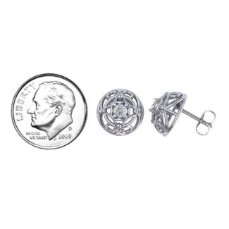 Elegant Filigree Dome Earrings