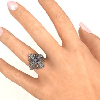 Sparkling Spirituality Cross Ring