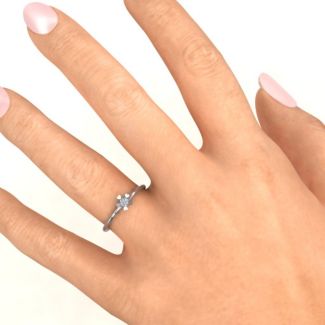 Stackr Hugging Heart Stone Ring