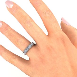 Contemporary Elegance Birthstone Band