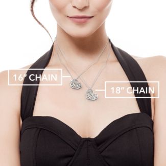 Fancy Filigree Heart Name Necklace