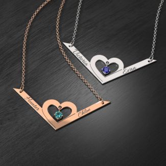 Secret Admirer Engravable Heart Necklace