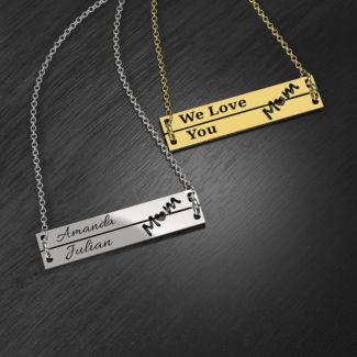 Made For Mom Double Bar Necklace
