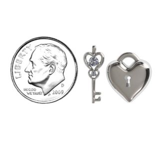 Treasured Heart with Key Pendant