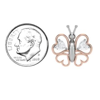 Love Butterfly Pendant – Sterling Silver with Peridot