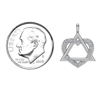 Adoption Pendant – Sterling Silver with Diamond