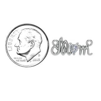 Graceful Mom Heart Birthstone Pendant