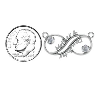 Mother and Daughter Infinity Pendant