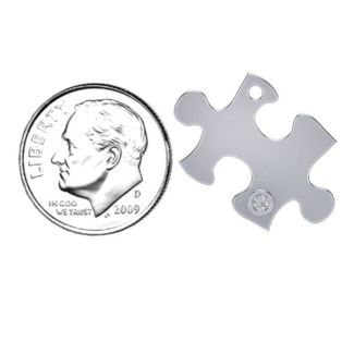 Puzzle Piece of Your Heart Pendant – Sterling Silver with Peridot