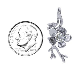 Cherry Blossom in Bloom Flower Pendant