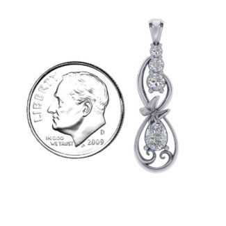 Ornate Butterfly Infinity Pendant