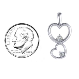 Two Hearts Double Heart Pendant