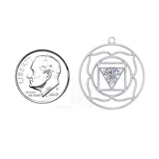 Root Chakra Pendant – Sterling Silver with Peridot