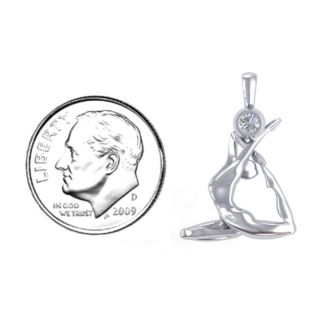 The One-Legged King Pigeon Pose Pendant