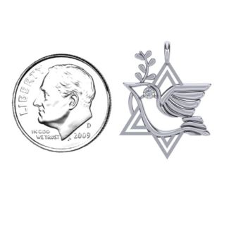 Star of David and Dove of Peace Pendant