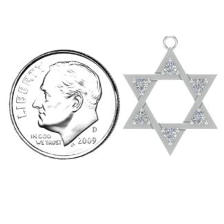 Star of David with Stones Pendant