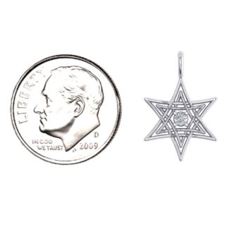 Modern Star of David Pendant – Sterling Silver with Peridot