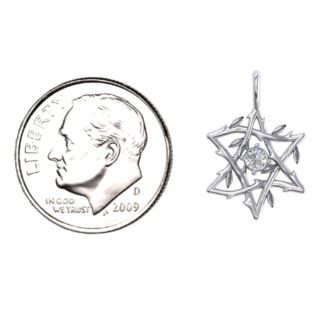Olive Branch Star of David Pendant