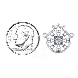 Pomegranate with Filigree Pendant