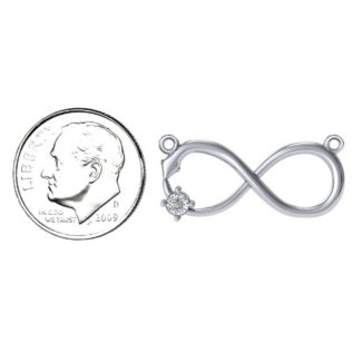 Snake Infinity Pendant – Sterling Silver with Peridot