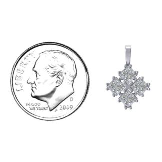 Four Stone Princess Pendant