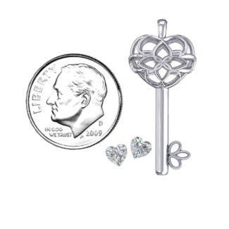 “Beautiful Blossoms” Caged Key Pendant