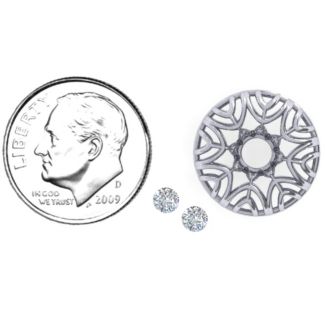 Endless Love Caged Stones Pendant