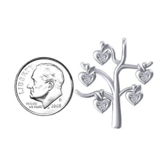 Tree Of Hearts 5-Stone Family Tree Necklace