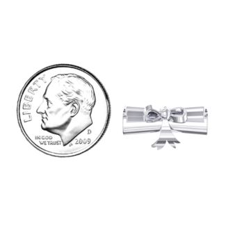 Engravable Graduation Scroll Necklace – Sterling Silver