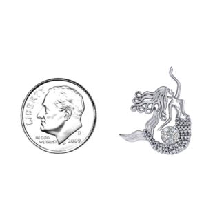 Majestic Mermaid Necklace – Sterling Silver with Peridot